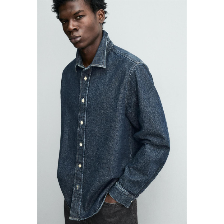 ДЖИНСОВАЯ РУБАШКА СВОБОДНОГО КРОЯ