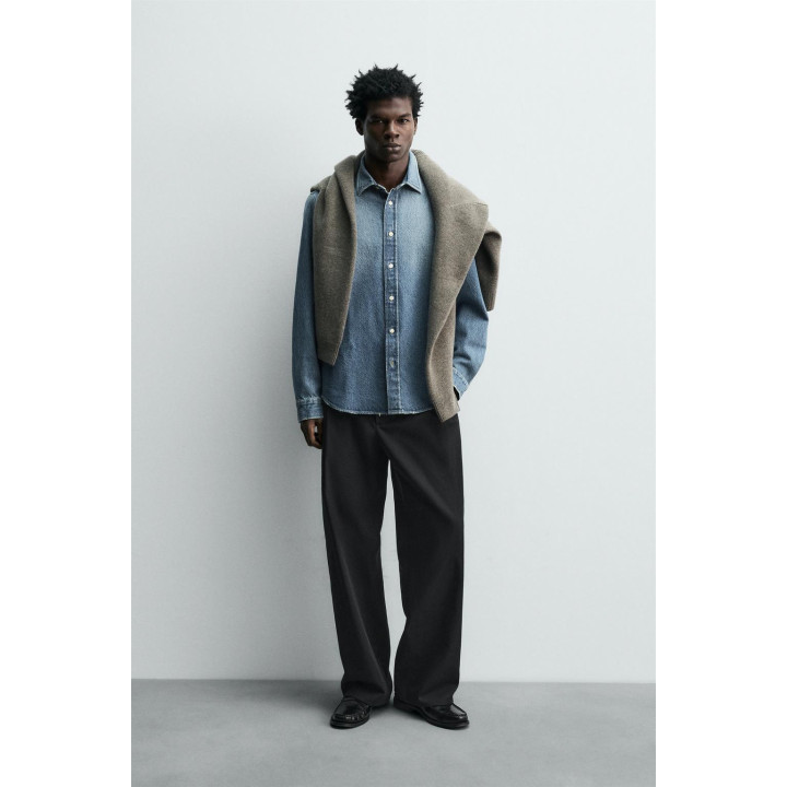 ДЖИНСОВАЯ РУБАШКА СВОБОДНОГО КРОЯ