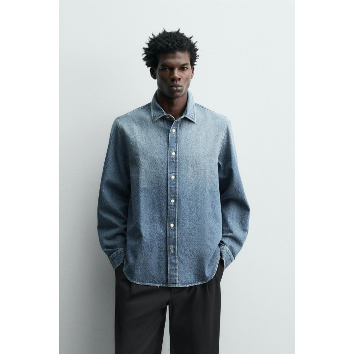 ДЖИНСОВАЯ РУБАШКА СВОБОДНОГО КРОЯ