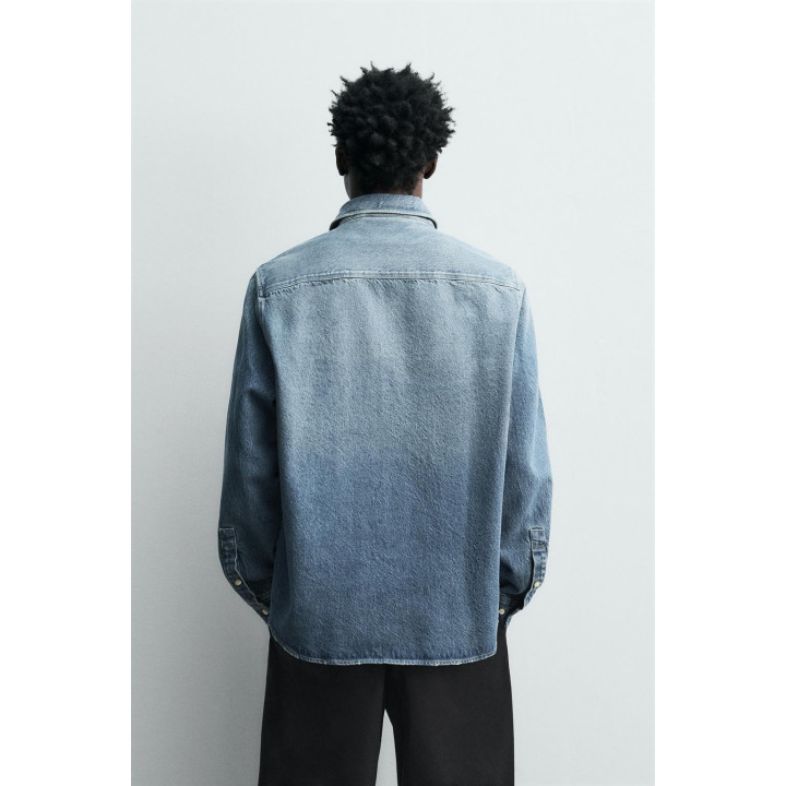 ДЖИНСОВАЯ РУБАШКА СВОБОДНОГО КРОЯ