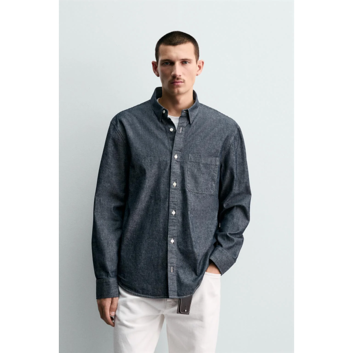 ДЖИНСОВАЯ РУБАШКА СВОБОДНОГО КРОЯ