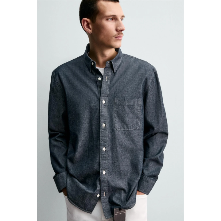 ДЖИНСОВАЯ РУБАШКА СВОБОДНОГО КРОЯ