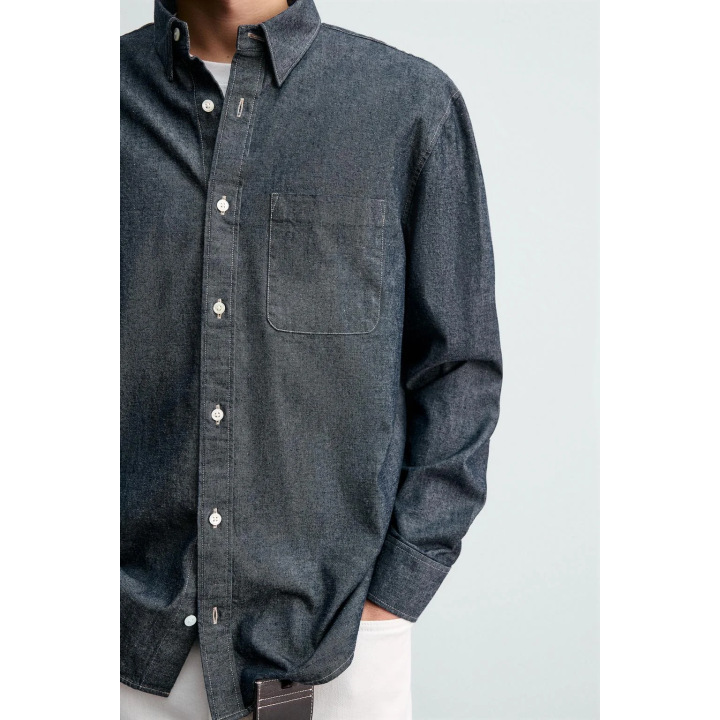ДЖИНСОВАЯ РУБАШКА СВОБОДНОГО КРОЯ