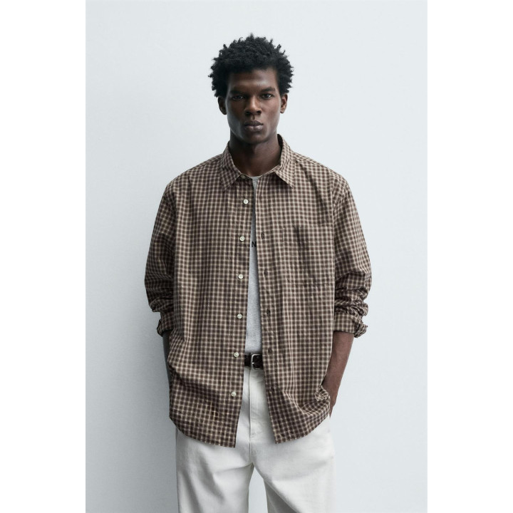 РУБАШКА RELAXED FIT В КЛЕТКУ