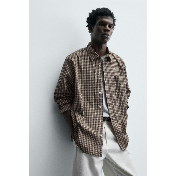 РУБАШКА RELAXED FIT В КЛЕТКУ