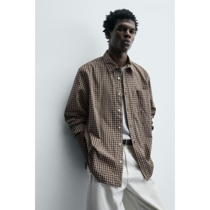 РУБАШКА RELAXED FIT В КЛЕТКУ