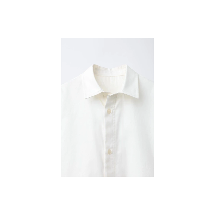 ОДНОТОННАЯ ХЛОПКОВАЯ РУБАШКА