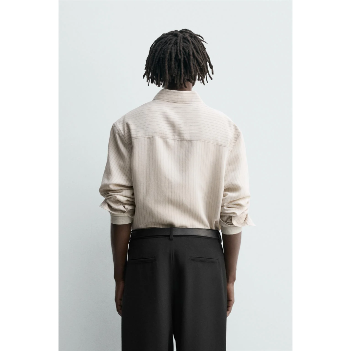 РУБАШКА СВОБОДНОГО КРОЯ В ПОЛОСКУ