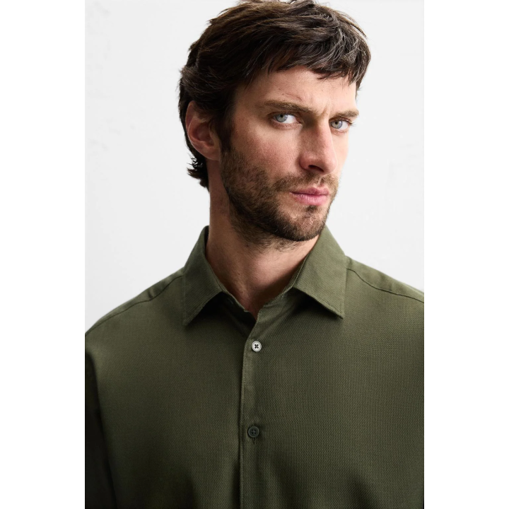 РУБАШКА ИЗ РЕЛЬЕФНОЙ ТКАНИ EASY CARE