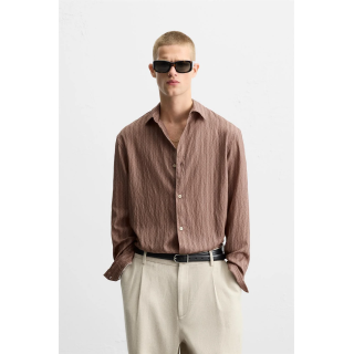 РУБАШКА СТРУЯЩЕГОСЯ ПОКРОЯ В ПОЛОСКУ