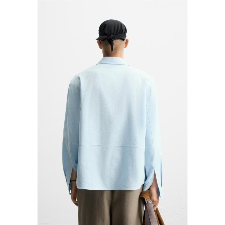 Рубашка из льна и хлопка