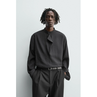 РУБАШКА-ПОЛО СТРУЯЩЕГОСЯ ПОКРОЯ