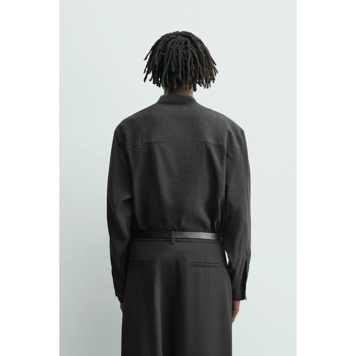 РУБАШКА-ПОЛО СТРУЯЩЕГОСЯ ПОКРОЯ