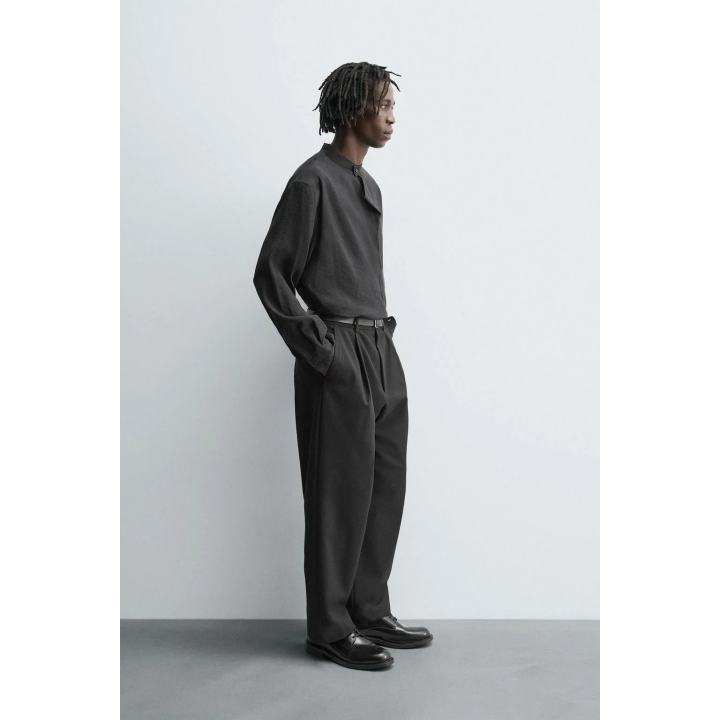 РУБАШКА-ПОЛО СТРУЯЩЕГОСЯ ПОКРОЯ