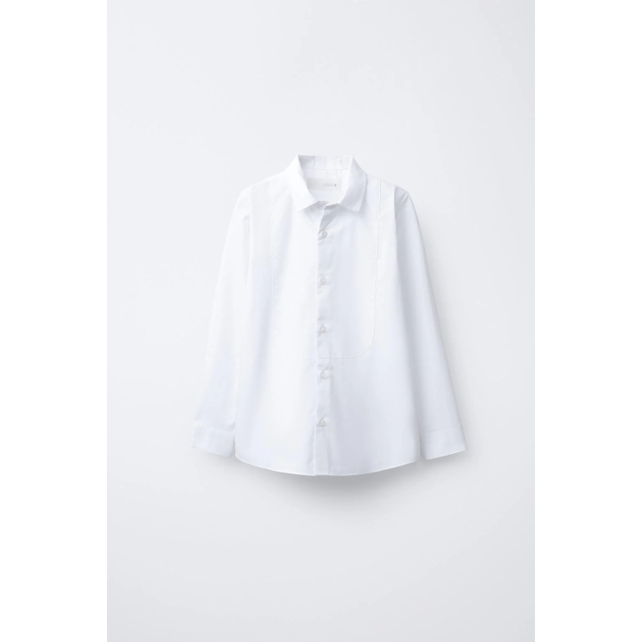 РУБАШКА СО СЪЕМНОЙ АТЛАСНОЙ БАБОЧКОЙ