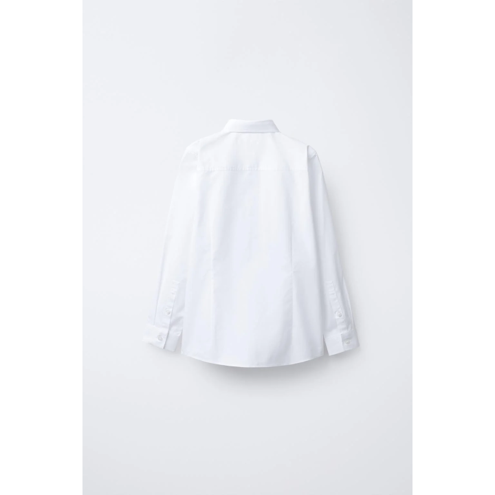 РУБАШКА СО СЪЕМНОЙ АТЛАСНОЙ БАБОЧКОЙ