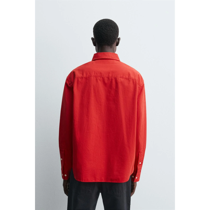 РУБАШКА RELAXED FIT ИЗ ПЛОТНОГО ХЛОПКА