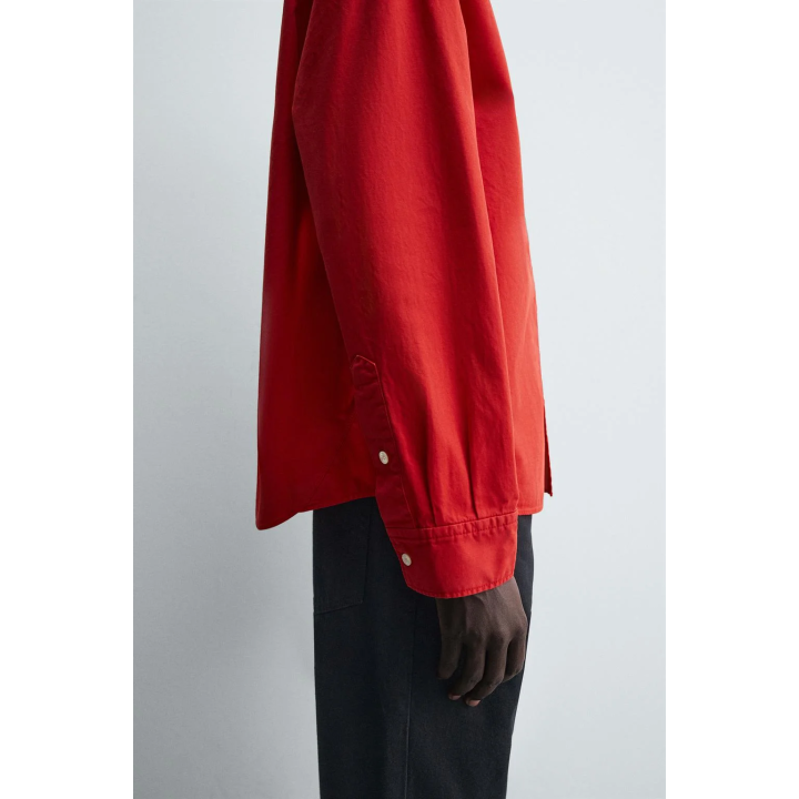 РУБАШКА RELAXED FIT ИЗ ПЛОТНОГО ХЛОПКА