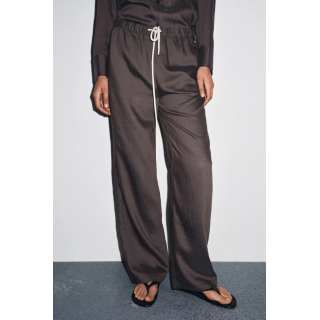 ПОЛОСАТЫЕ БРЮКИ В ПИЖАМНОМ СТИЛЕ — ZW COLLECTION