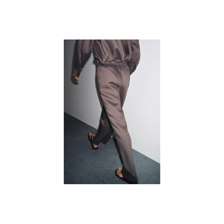 ПОЛОСАТЫЕ БРЮКИ В ПИЖАМНОМ СТИЛЕ — ZW COLLECTION