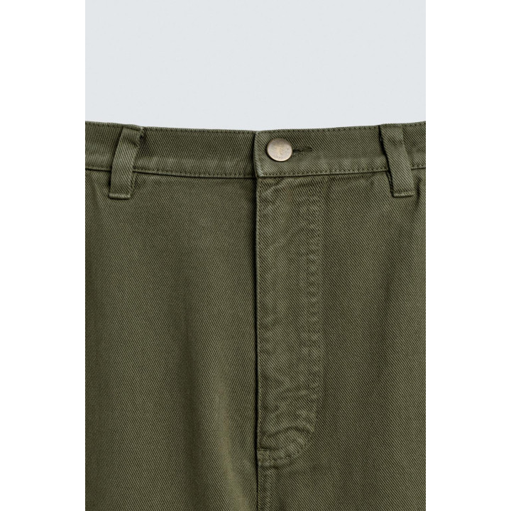 БРЮКИ КАРГО RELAXED FIT С ЭФФЕКТОМ ПОТЕРТОСТИ