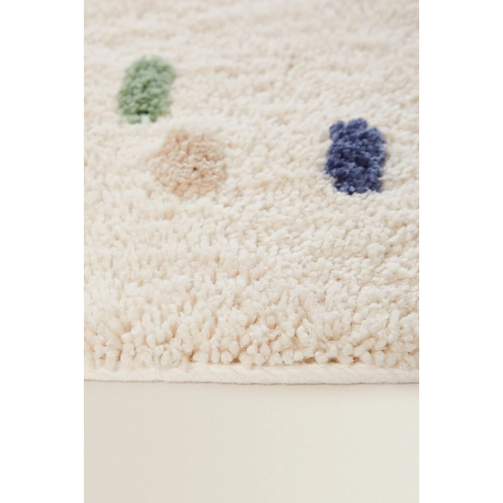 CHILDREN’S MULTICOLOURED POLKA DOT COTTON RUG