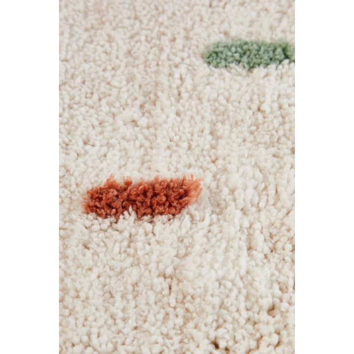 CHILDREN’S MULTICOLOURED POLKA DOT COTTON RUG