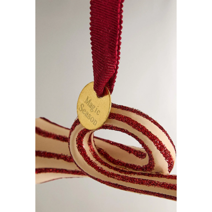 GLITTERY TRUMPET CHRISTMAS TREE DECORATION