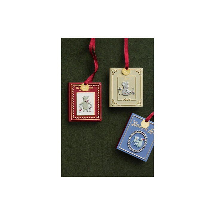 PACK OF IRON BOOK CHRISTMAS TREE DECORATIONS (PACK OF 3)