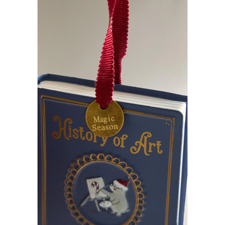 PACK OF IRON BOOK CHRISTMAS TREE DECORATIONS (PACK OF 3)