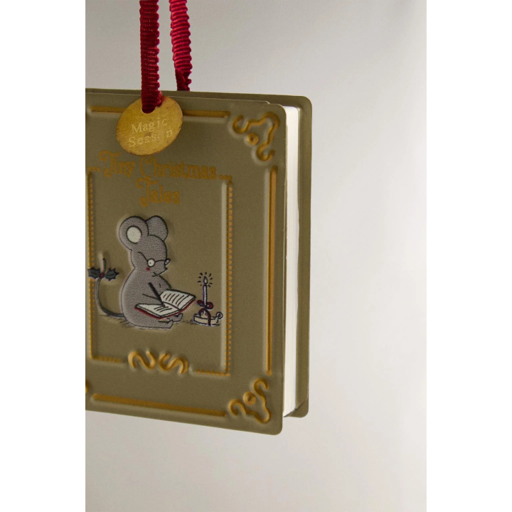 PACK OF IRON BOOK CHRISTMAS TREE DECORATIONS (PACK OF 3)