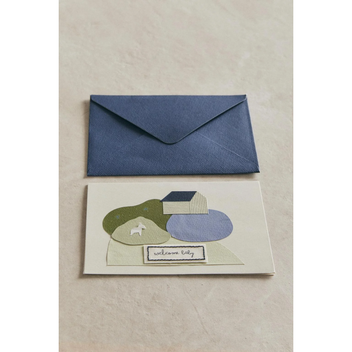 WELCOME BABY DONKEY CARD