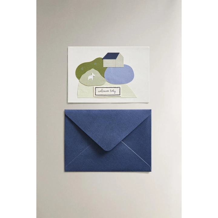 WELCOME BABY DONKEY CARD