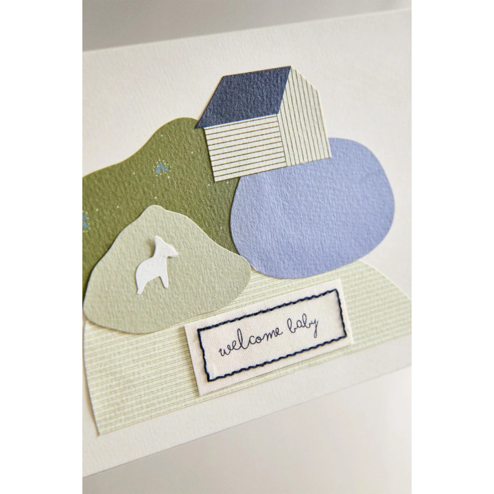 WELCOME BABY DONKEY CARD