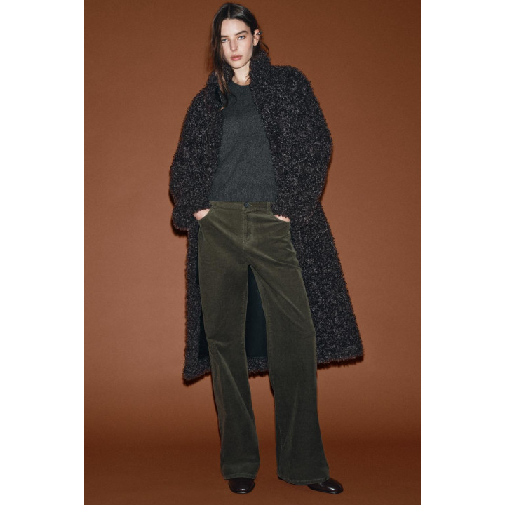 ПРЯМЫЕ ВЕЛЬВЕТОВЫЕ БРЮКИ — ZW COLLECTION