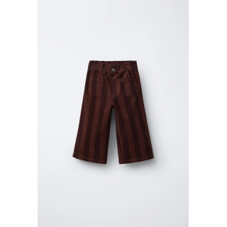 БРЮКИ В ПОЛОСКУ ИЗ ТОНКОГО ВЕЛЬВЕТА