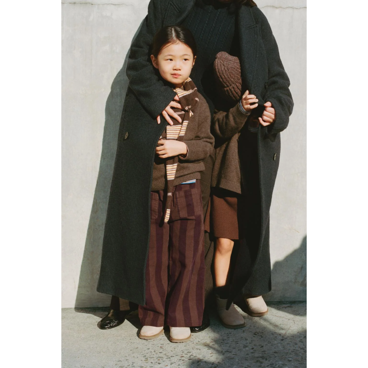 БРЮКИ В ПОЛОСКУ ИЗ ТОНКОГО ВЕЛЬВЕТА