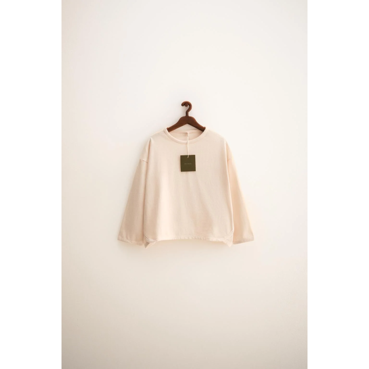 ZARA TIMELESS - ОДНОТОННАЯ ФУТБОЛКА С ОКАНТОВКОЙ