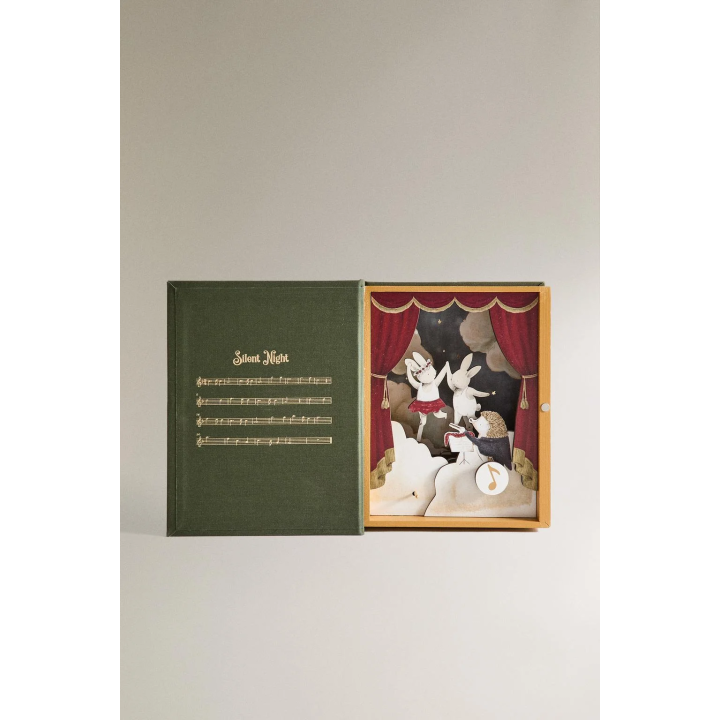 Новогодняя музыкальная шкатулка с танцующими мышами