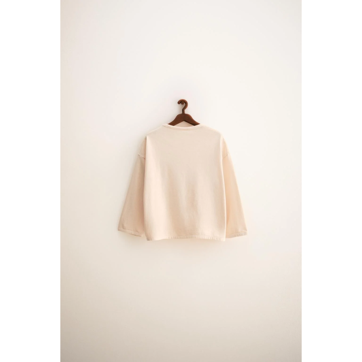 ZARA TIMELESS - ОДНОТОННАЯ ФУТБОЛКА С ОКАНТОВКОЙ