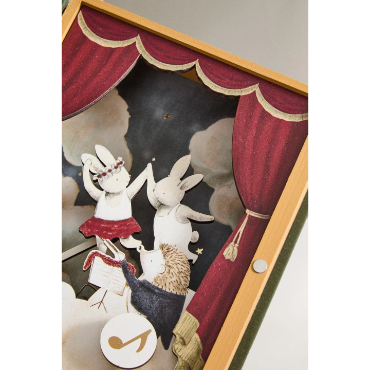 Новогодняя музыкальная шкатулка с танцующими мышами