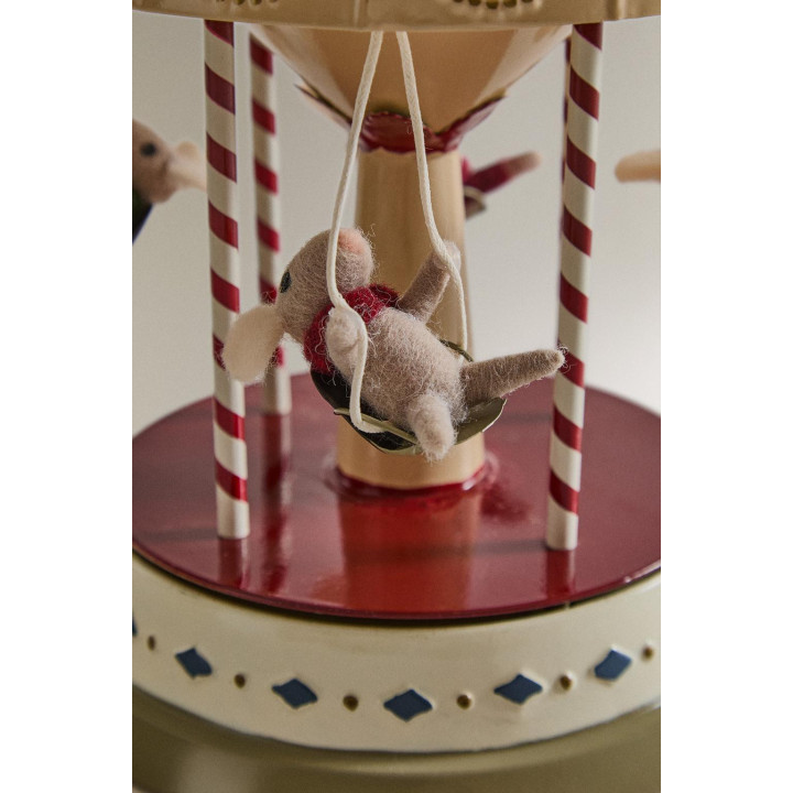 Музыкальный карусельный рождественский декор