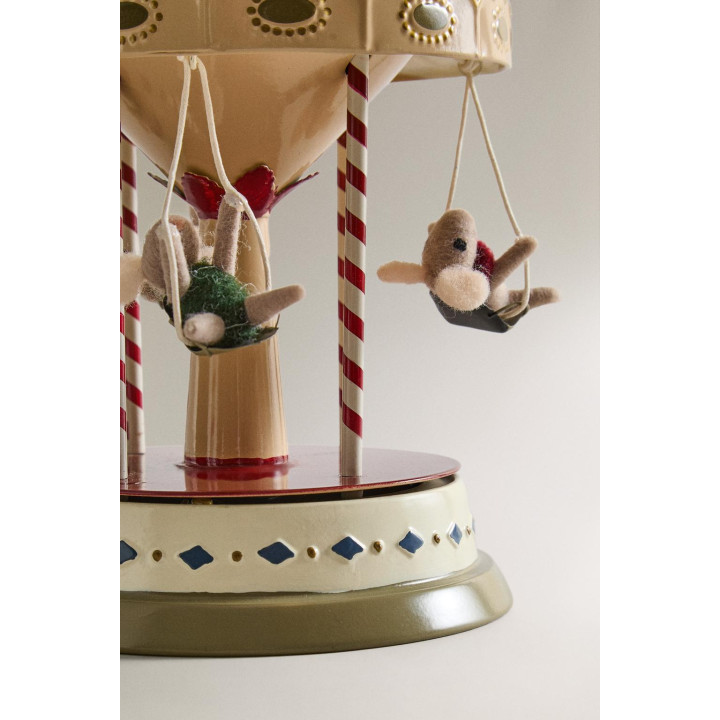 Музыкальный карусельный рождественский декор