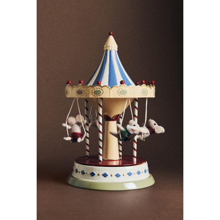 Музыкальный карусельный рождественский декор