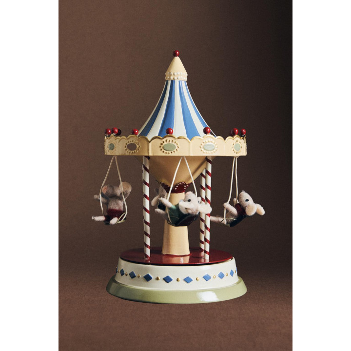 Музыкальный карусельный рождественский декор