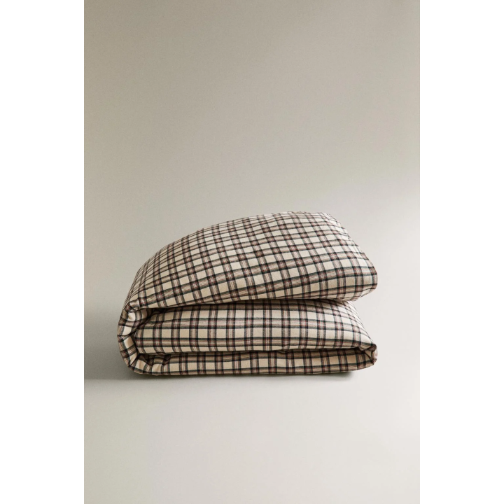 Детское рождественское одеяло из фланели в клетку