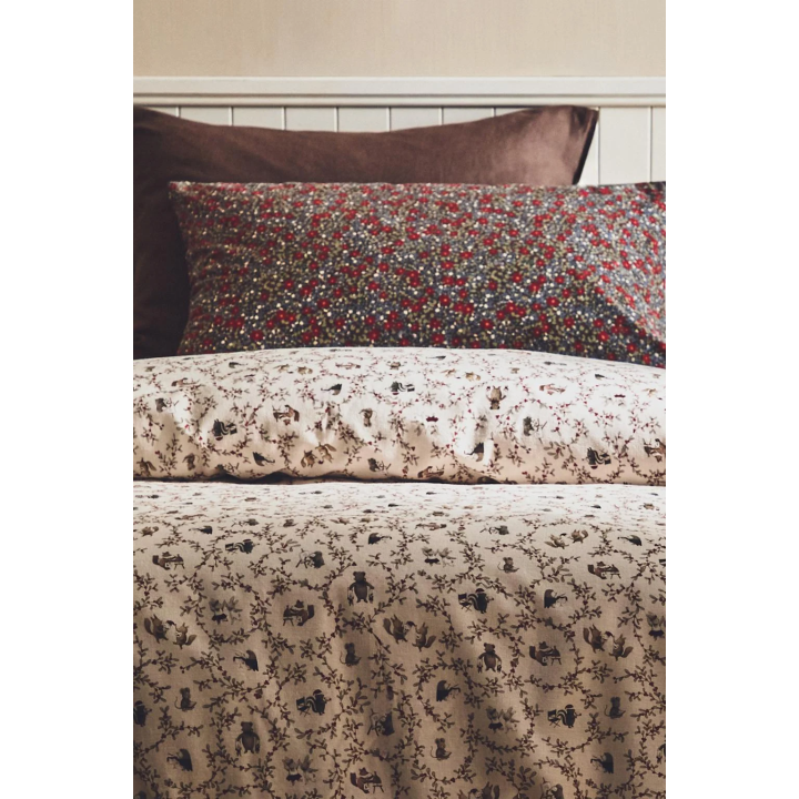 Детское рождественское постельное белье с животными