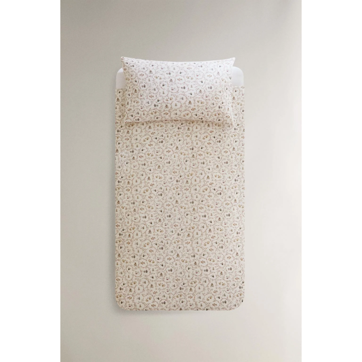 Детское рождественское постельное белье с животными