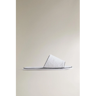 TERRY SLIDERS WITH PIPING