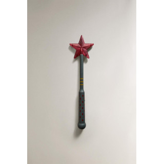 Волшебная палочка рождественское волшебство с звездой, светящейся